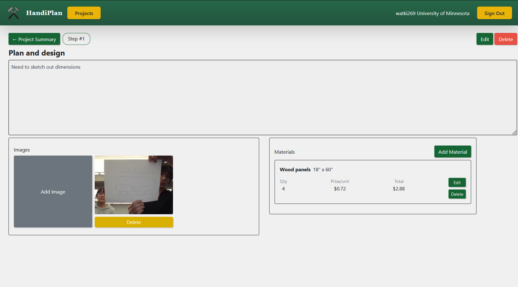 Handiplan desktop screenshot 2